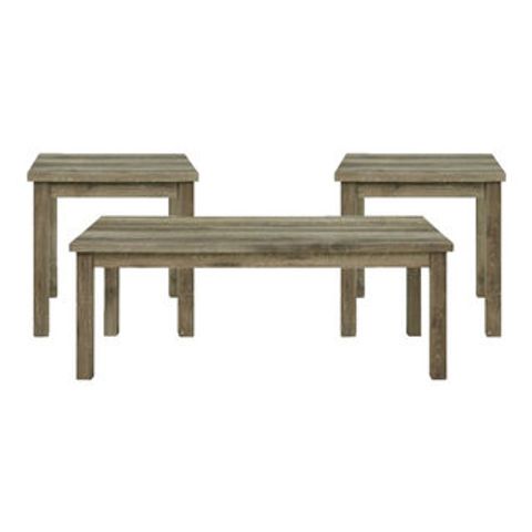 Maklaine Transitional Wood 3Pc Occasional Table Set With Lift Top In ... for Maximizing Functionality with the Maklaine Lift Top Table Set in Oak